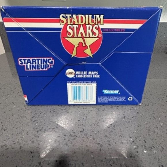 1995 Starting Lineup Stadium Stars Willie Mays Candlestick Park W/ White Mailer - Picture 7 of 9